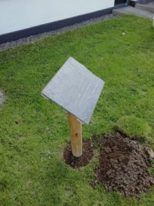 laser engraved slate sign