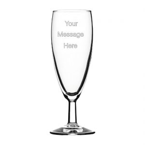 personalised champagne glass