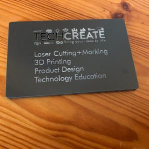 Laser cut acrylic business card