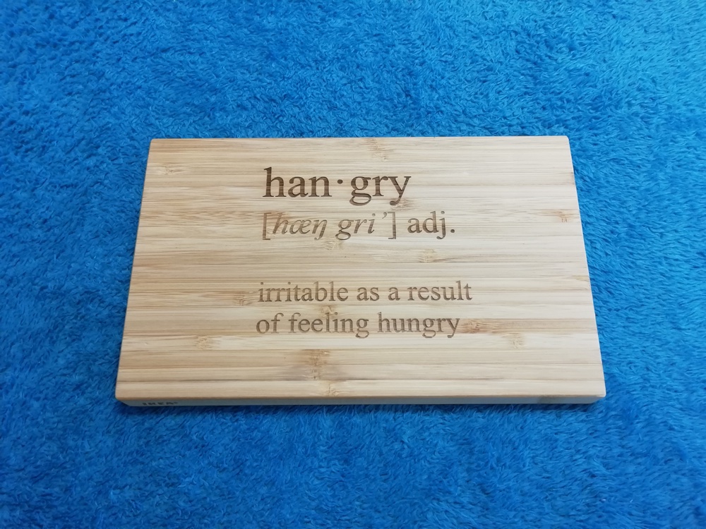 personalised bamboo chopping board