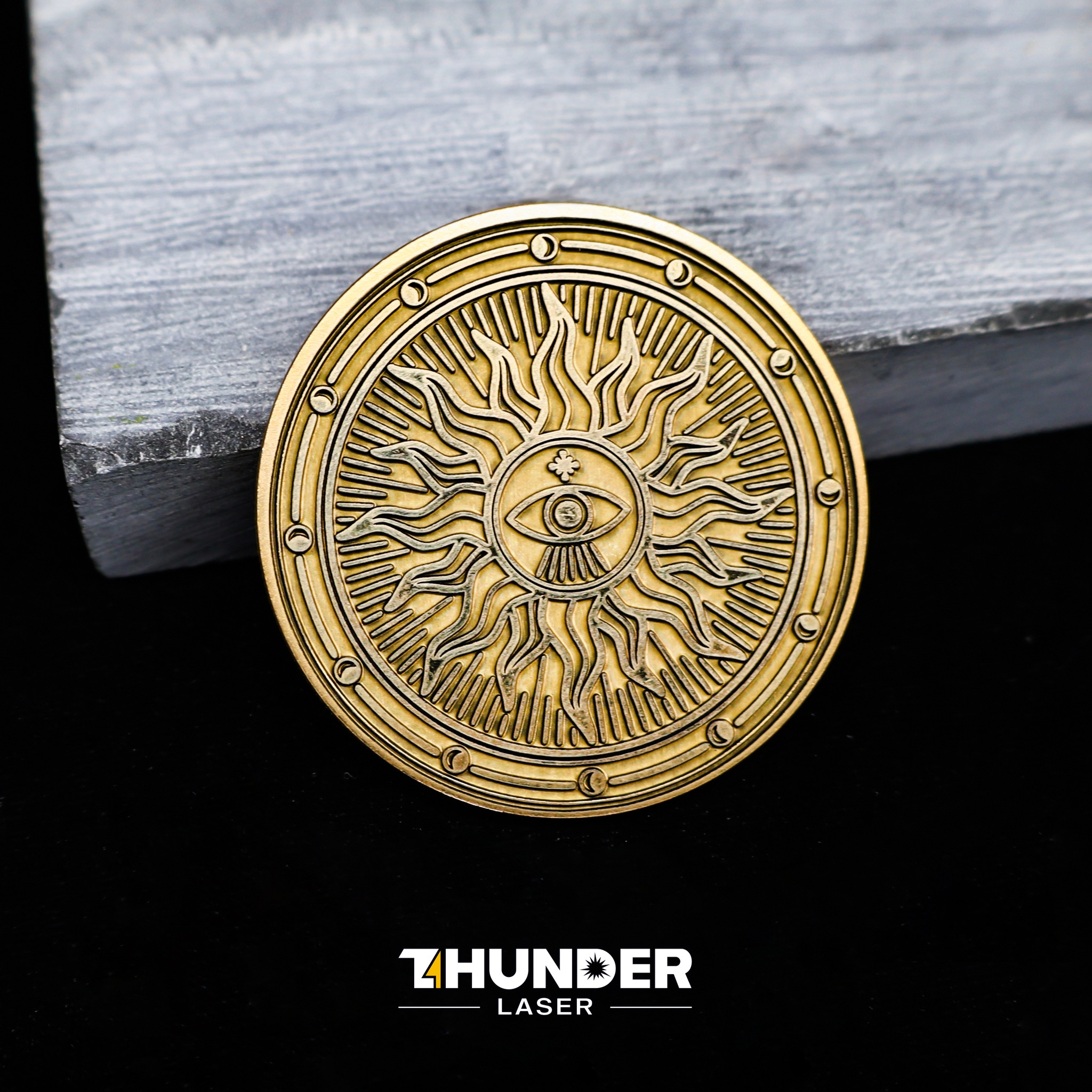 aurora_fiber_laser_sample_5 fiber laser engraved metal coin